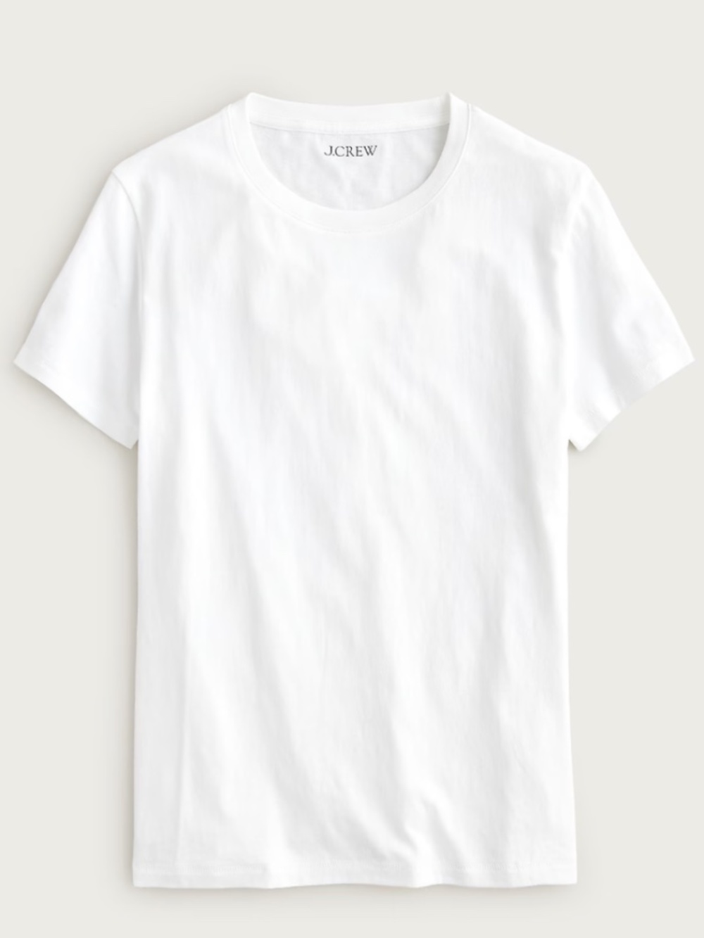 J.Crew Vintage Cotton White Slub Crewneck T-Shirt Size M